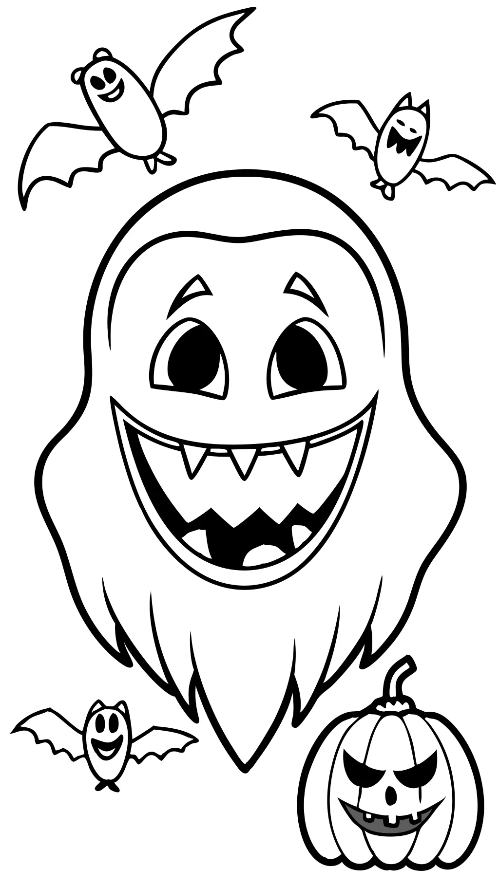 ghost face coloring pages